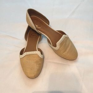 Jack Rogers linen flats women’s size 10